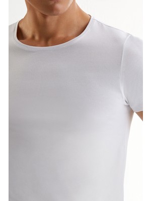 Hemington İkili Beyaz İç Giyim T-Shirt Seti
