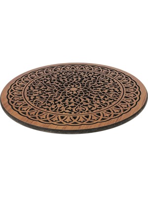 Otantik Çarşı Mdf Lam Oymalı Sehpa Tablası 67 Cm.
