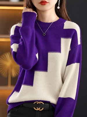 Ayessa Kadın Uzun Kollu Bisiklet Yaka Triko Bluz