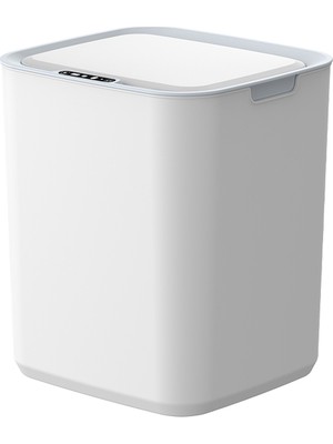 Greentech Sensörlü Akıllı Çöp Kovası 22 L, Şarjlı, Contalı Kapak, Beyaz / GT-SC05B-T