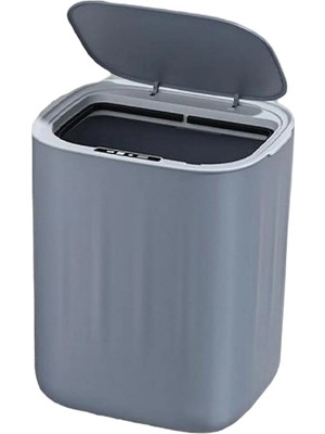 Greentech Sensörlü Akıllı Çöp Kovası 28 L, Şarjlı, 2 Ekranlı, Gri / GT-SC07-T