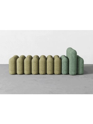 SCY Estavor Dilimli Modern Puf Bench Rahat Oturma Bankı