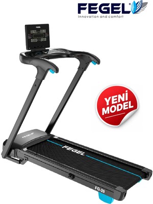 Fegel FG-20 3 HP Motorlu 15 Kademe Otomatik Eğimli Katlanabilir Koşu Bandı