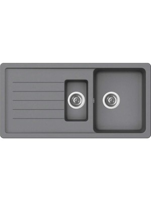 Ukinox Valente D-150 L Granit Evye, 1,5 Hazne, Croma Renk