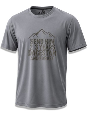 North Whiskers Send Him 2-3 Years Dagestan Baskılı Spor Tişört, Karbon Fiber HTV Baskı Dry Touch
