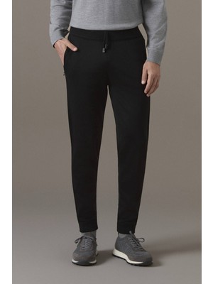 Merino Yün Siyah Triko Pantolon