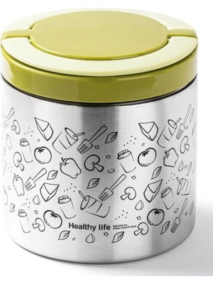 Maison Luré Yemek Termosu Sefer Tası Lunch Box Içi Dışı Çelik 630 ml Yemek Kabı