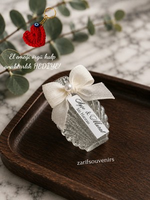 Zarif Souvenirs Istiridye Model Plastik Simli Kolonya Şişesi Hediyelik 10ADET