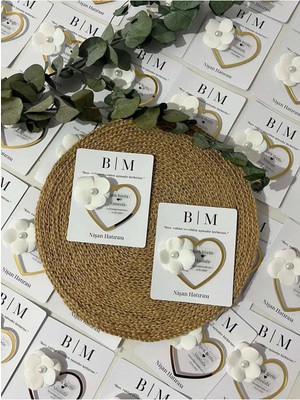 Zarif Souvenirs Gold Çerçeveli Ortanca Süslemeli Kalp Magnet Nikah,nişan,söz Hediyeliği 10 Adet