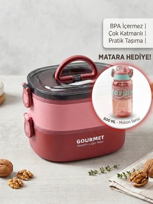 Maison Luré Beslenme Kabı Yemek Kabı 304 Çelik Iç Malzemeli 2 Katlı Kap