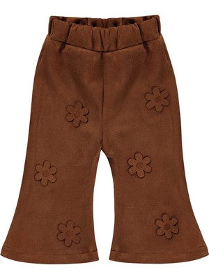 Civil Baby Çiçekli 6-18 Ay Pantolon - Kahverengi