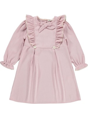 Civil Girls Fiyonklu 6-9 Yaş Elbise - Pembe