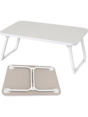 Sunup SN-29691 Katlanabilir Laptop Masası ve Yatak Koltuk Üzeri Tepsisi Beyaz 60X40CM