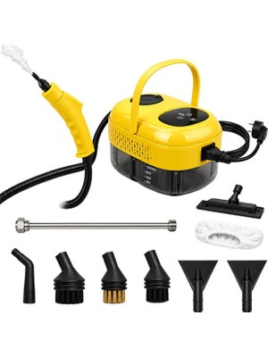 Sunup SN-37875 2500W Yüksek Basınçlı Ayarlanabilir Dijital Buharlı Temizleme Cihazı 1 Litre Su Hazneli
