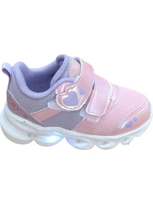 Cool Cayt Bebe Işıklı Spor Ayakkabı Pudra