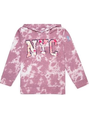 U.S. Polo Assn. Kız Çocuk Manolya Kapüşonlu Basic Sweatshirt