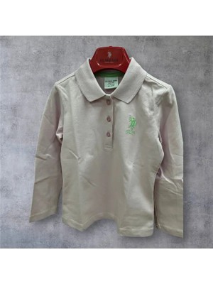 U.S. Polo Assn. Kız Çocuk Manolya Polo Yaka Sweatshirt
