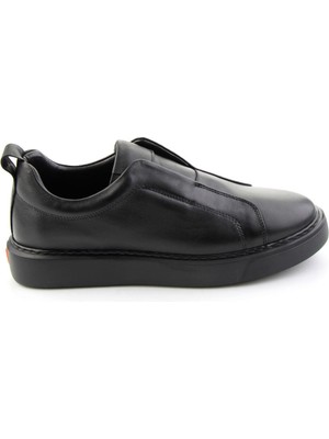 Bambi Siyah Napa Hakiki Deri Erkek Sneaker E01774008043