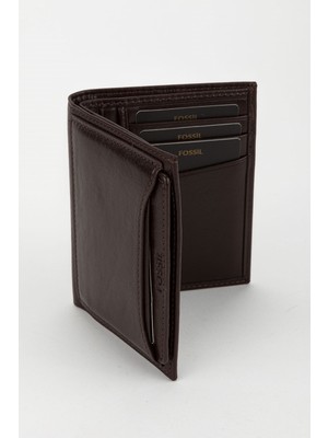 Fossil Kutulu Hakiki Deri Ekstra Kartlıklı Siyah Erkek El Portföyü Kartlık Cüzdan