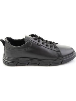 Bambi Siyah Napa Hakiki Deri Erkek Sneaker E01811004443