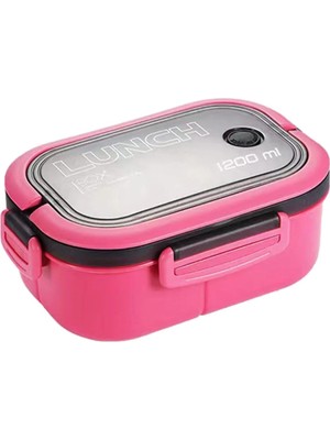 Maison Luré 1200 ml 2 Katlı 6 Bölmeli Bpa'sız Pp Plastik Sefer Tası Yemek Kabı