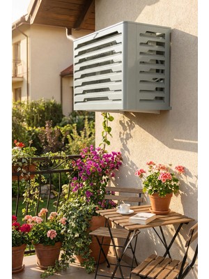 Liccia Klima Motoru/Dış Ünite Gizleme/Koruma Kafesi M 18000 BTU - 24000 BTU 110x56x85(H) Stage