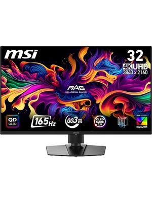 Trendexa 31.5" Mag 322UP Qd-Oled E16 Gaming Monitör, Uhd, 16:9, Flat, Qd-Oled, 165Hz, 0.03MS, Freesync Premium Pro, Pivot