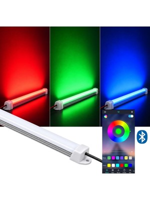 Burul RGB Çubuk Bar LED Seti Bluetooth Kontrollü Renk Değiştiren LED Işık Dekoratif Aydınlatma SB-6543