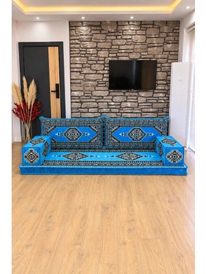 Feyza Decor Home Saraylı Desenli 5 Parça Şark Köşesi Minder Takımı – 10 cm