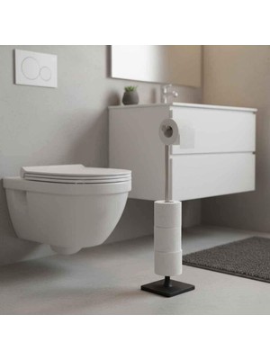 Elovias System Hareketli Yedek Kağıtlık Siyah/Saten Renk (BA4016 052 R2-NBM)