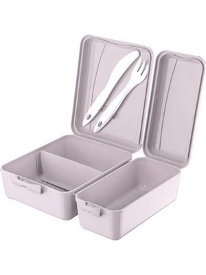 Maison Luré 3 Bölmeli Çatal Bıçaklı Beslenme Kabı Yemek Kabı