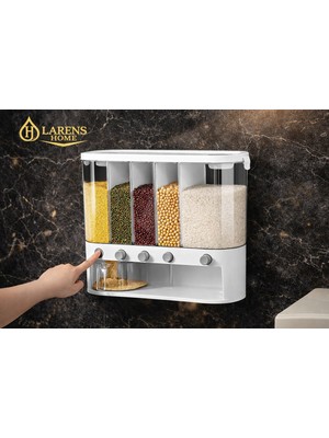 Larens Store V5 5 Bölmeli Bakliyat Saklama Kabı