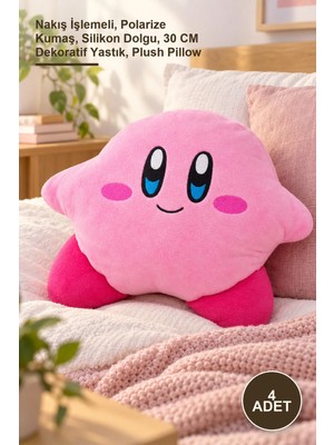 Maison Luré Nakış Işlemeli 4 Adet Peluş Yastık 30 cm