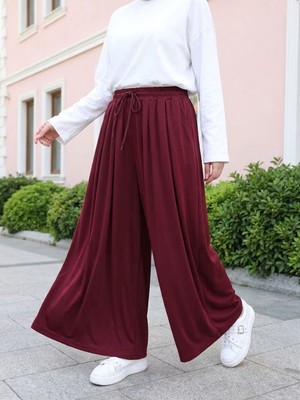 Miostil Pileli Oysho Pantolon-Bordo