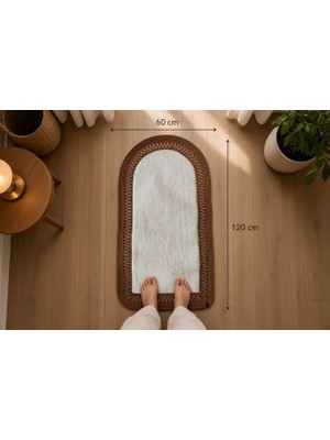 Nakkaş Home Peluşlu Jüt Seccade 60X120 Yumuşak Dokulu Kaydırmaz Taban Diğer 60 x 120 cm