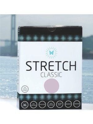 Stretch Tek Kişilik Lastikli Çarşaf Pudra