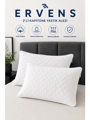 Maison Luré 2'li Yastık Alezi Koruyucu Kılıf Kapitoneli 50X70 cm