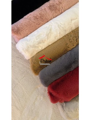 Doğuş Peluş Halı Ultra Soft Bej Yumuşak Dokulu Peluş Halı Asimetrik