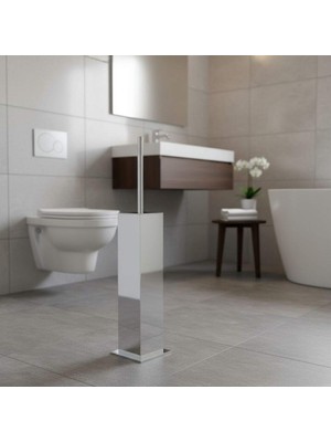 Elovias System Banyo Tuvalet Fırçalığı Krom Renk (BA4005 009 CR)