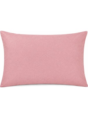 Maison Luré Pembe Bej Düz Renk Pamuklu Yastık Kılıfı 50 x 70 cm 1 Adet
