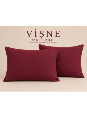 Maison Luré Kendi Kombinini Tasarla Yastık Kılıfı Vişne