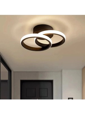 Lambadar Hollyuv Model Tekli Plafonyer LED Beyaz Işık Ultra Power LED Avize Salon Mutfak Oda Hol Ledli Avize
