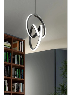 Lambadar Imza Model Tekli Modern Sarkıt LED Beyaz Işık Ultra Power LED Avize Salon Mutfak Oda Hol Ledli Avize