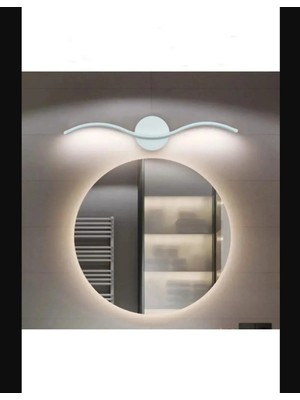 Lambadar Kıvrım Model Modern LED Beyaz Işık Ultra Power LED Avize Salon Hol Yatak Odası Ledli Aplik Avize