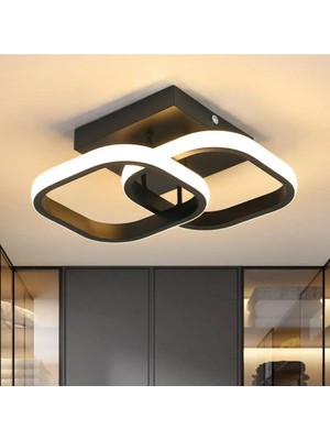 Lambadar Hollykare Model Tekli Plafonyer LED Beyaz Işık Ultrapower LED Avize Salon Mutfak Oda Hol Ledli Avize