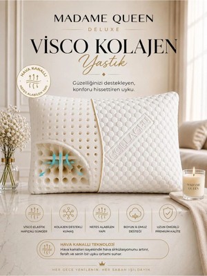 Maison Luré 5 Adet Deluxe Visco Kolajen Hava Kanallı 360° Yastık 60X40 cm