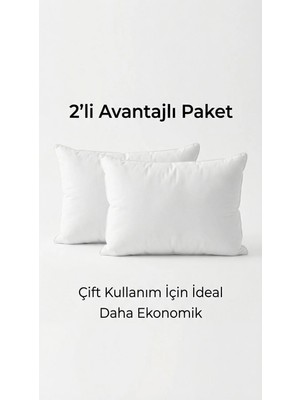 Maison Luré 2’li Kırlent Iç Yastığı 40X60 cm 400 gr Boncuk Silikon Dolgulu Yıkanabilir Yastık