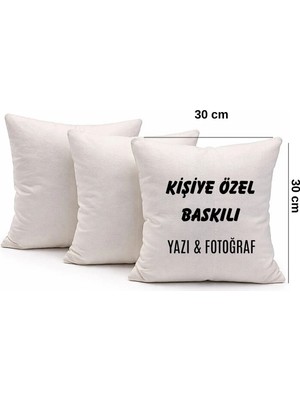 Maison Luré Kişiye Özel Baskılı Yastık Kılıfı 30 x 30