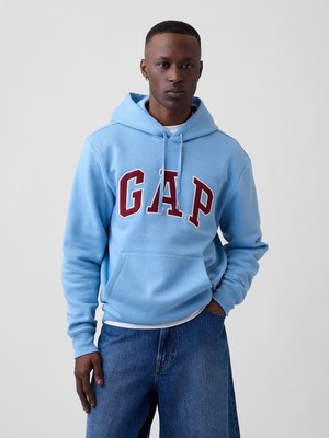 Gap Erkek Açık Mavi Relaxed Gap Logo Sweatshirt