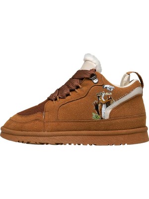 Dogo Kadın Vegan Deri Taba Sneakers - Look Who's Here Tasarım